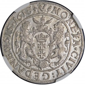 Sigismund III Vasa, Ort 1615, Gdansk - wide orifice, dot - beautiful