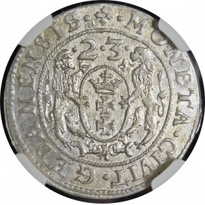 Sigismund III Vasa, Ort 1623, Gdansk - abbreviated date, PR - exquisite