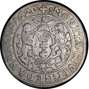 Sigismund III Vasa, Ort 1620, Gdansk - rosette - rare