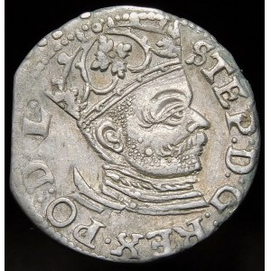 Stefan Batory, Trojak 1584, Riga - rosettes