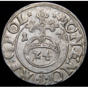 Sigismund III Vasa, Half-track 1617, Bydgoszcz - Saxon in oval, PMDL