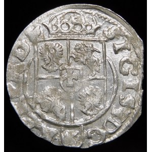 Sigismund III Vasa, Half-track 1618, Bydgoszcz - Saxon in oval shield