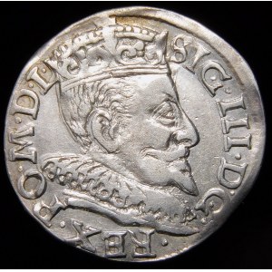 Zygmunt III Waza, Trojak 1593, Wilno - Chalecki dzieli datę - ciekawostka