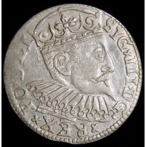Zygmunt III Waza, Trojak 1598, Ryga - D G