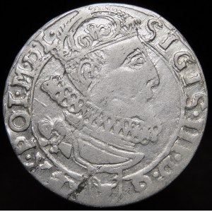 Zygmunt III Waza, Sixpence 1626, Krakau - Półkozic, POL