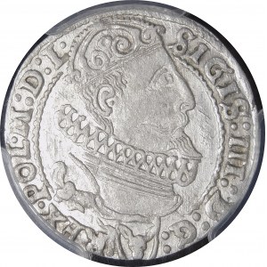 Sigismund III Vasa, Sixpence 1626, Krakau - Półkozic, POL - seltener und schön