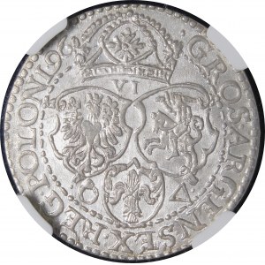 Sigismund III Vasa, Sixpence 1596, Malbork - small head