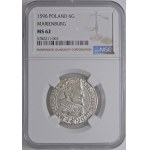 Sigismund III Vasa, Sixpence 1596, Malbork - small head