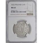 Sigismund III Vasa, Ort 1622, Bydgoszcz - PRV M, PO - rare and beautiful