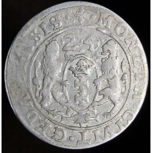 Sigismund III. Vasa, Ort 1624/3, Danzig - durchgestochenes Datum, PR
