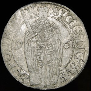 Sigismund III Vasa, 1 öre 1596, Stockholm - rare and beautiful