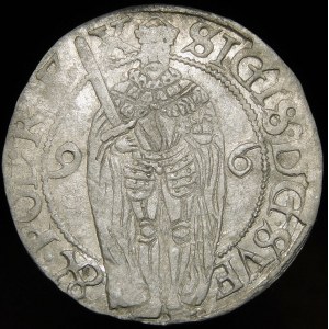 Sigismund III Vasa, 1 öre 1596, Stockholm - selten und schön