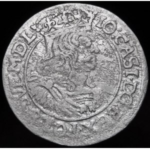 John II Casimir, Sixpence 1665 AT, Krakow - rarer