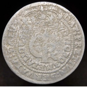 John II Casimir, Tymf 1664 AT, Krakow - error P instead of R - very rare