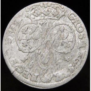 Johannes III. Sobieski, Sixpence 1684 SVP, Bromberg - selten