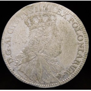 August III Sas, Sixpence 1753 EG, Leipzig - Stückelung VI - selten