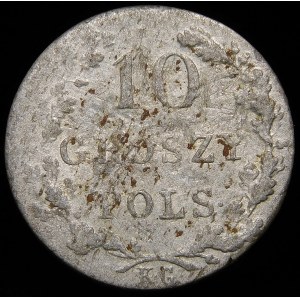 November Uprising, 10 pennies 1831 - Eagle's paws bent