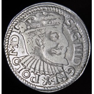 Sigismund III Vasa, Troika 1595, Bydgoszcz - wider bust - dots, FS