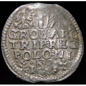 Zygmunt III Waza, Trojak 1596, Wschowa - korona płaska, kwiatki - POLONI