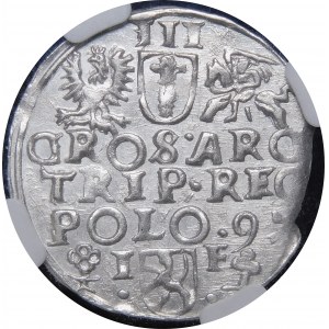 Zygmunt III Waza, Trojak 1597, Wschowa - wąskie popiersie