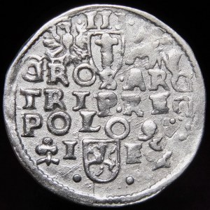 Zygmunt III Waza, Trojak 1597, Wschowa - zamienione znaki mincerskie - b. rzadki