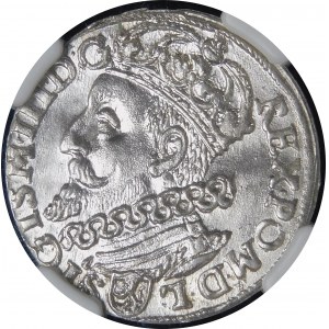 Sigismund III. Vasa, Trojak 1601, Krakau - Kopf links - schön