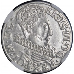 Zygmunt III Waza, Trojak 1618, Kraków - piękny i interesujący