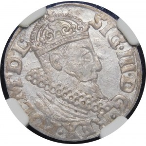 Sigismund III Vasa, Trojak 1620, Krakow - POL/NONI punch - rare