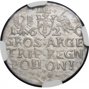 Sigismund III Vasa, Trojak 1620, Krakow - POL/NONI punch - rare
