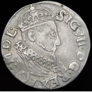 Sigismondo III Vasa, Trojak 1621, Cracovia - foglio REX/G - raro