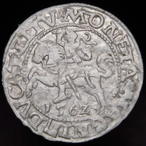 Sigismund II Augustus, Half-penny 1562, Vilnius - inverted Axe - rare