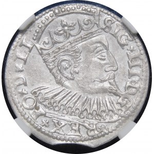 Zygmunt III Waza, Trojak 1600, Ryga - D G - rzadszy