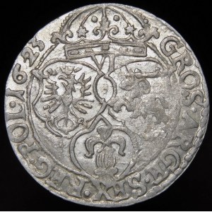 Zygmunt III Waza, Sixpence 1623, Krakow - SIGIS, ARGE