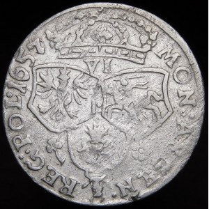 Johannes II. Kasimir, Sechster von 1657/6 IT, Krakau - Datumseinteilung