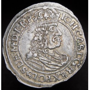 John II Casimir, Ort 1664 HD-L, Torun - THORVNIENSIS error - very rare