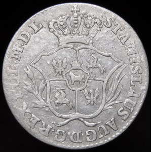 Stanislaw August Poniatowski, 2 silver pennies 1773 AP, Warsaw