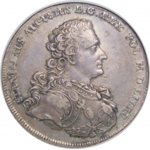 Stanislaw August Poniatowski, Thaler 1766 FS, Warsaw - armorer - variety