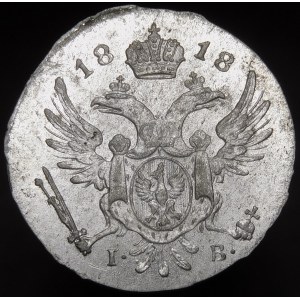 Congress Kingdom, Alexander I, 5 Polish pennies 1818 IB - beautiful