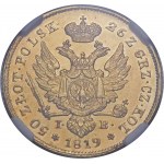 Królestwo Kongresowe, Aleksander I, 50 złotych 1819 IB, Warszawa - PROOFLIKE