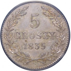 Free City of Krakow, 5 pennies 1835, Vienna