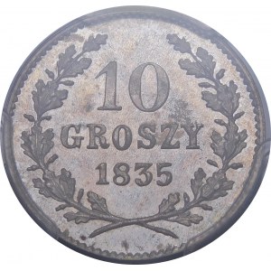 Wolne Miasto Kraków, 10 groszy 1835, Wiedeń - piękne