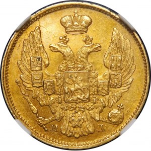 Polen, Russische Teilung, 3 Rubel = 20 Gold 1837 ПД, St. Petersburg - selten