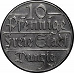 10 fenigów 1923 STEMPEL LUSTRZANY