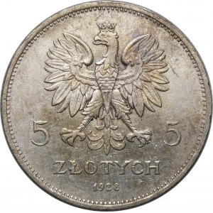 5 złotych Nike 1928 BZM Bruksela