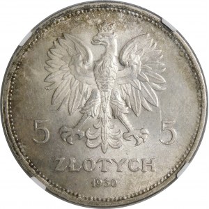 5 złotych Sztandar 1930 - WYŚMIENITY