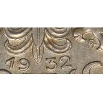 5 złotych Głowa Kobiety 1932 ZZM Warszawa - BARDZO RZADKA