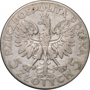 5 złotych Głowa Kobiety 1932 ZZM Warszawa