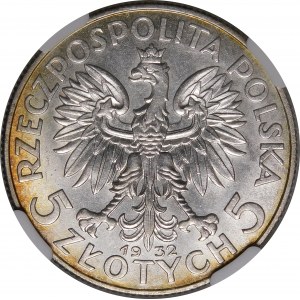 5 złotych Głowa Kobiety 1932 BZM