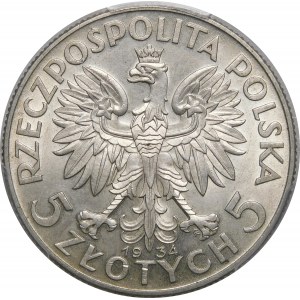 5 złotych Głowa Kobiety 1934