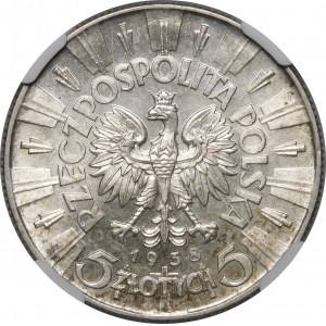 5 Zloty Pilsudski 1938 - EXKLUSIV